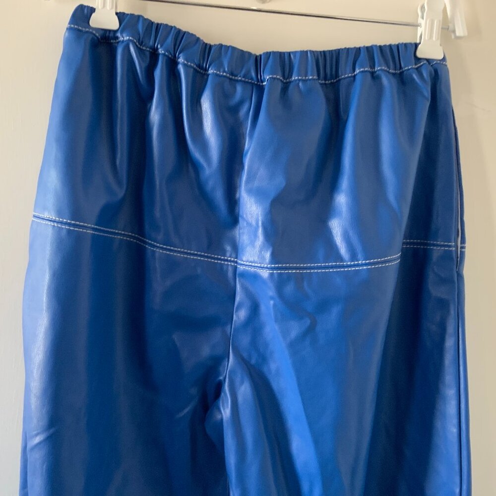 Staud, Sz 4, women's pants, blue.
